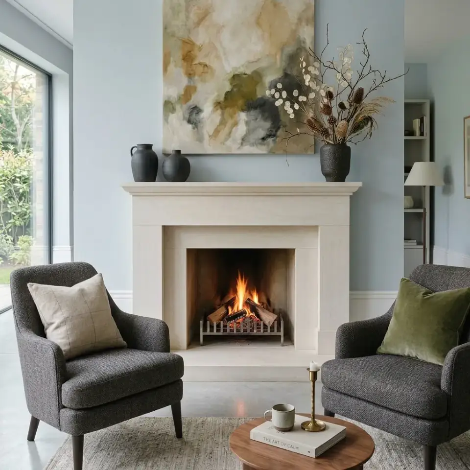 Quiet Luxury Fireplace: The Art of Calm