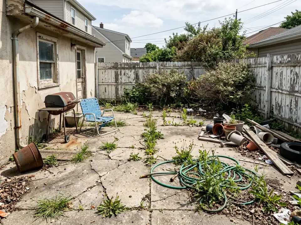 Before: The Neglected Backyard Wasteland