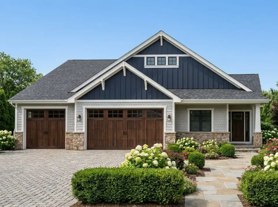 Versatile Craftsman Ranch Plan with Bonus Room