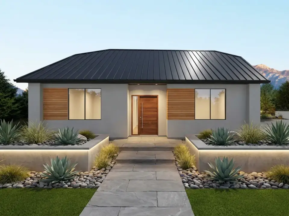 1200 Sq Ft Modern Garage & Workshop Plan