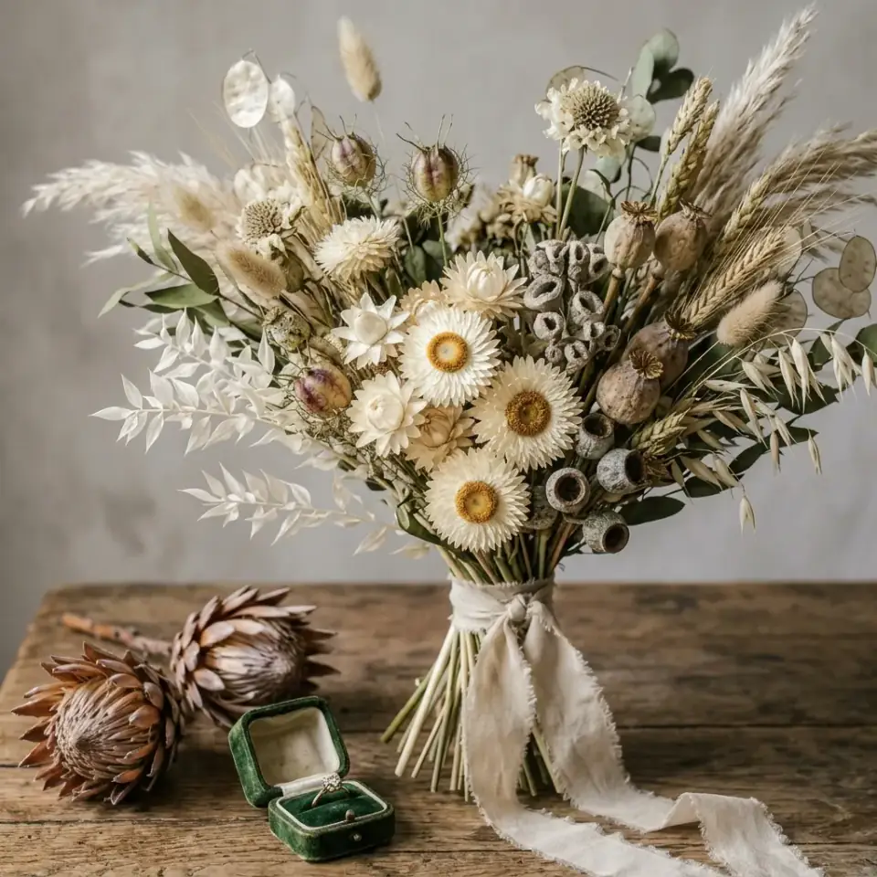 Sustainable Wedding Decor: Dried Floral & Foraged Trends
