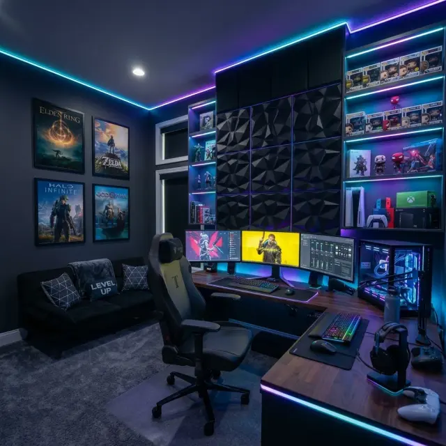 The Ultimate Gamer Bedroom Setup