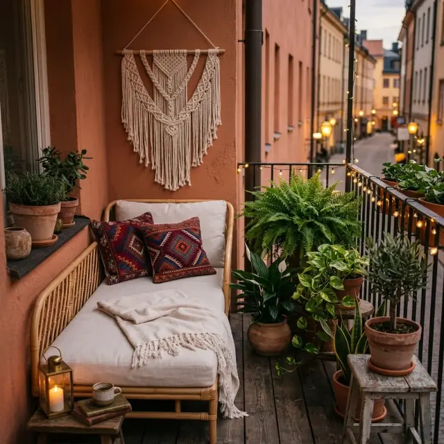Cozy Boho Balcony: The Ultimate Hygge Hideaway