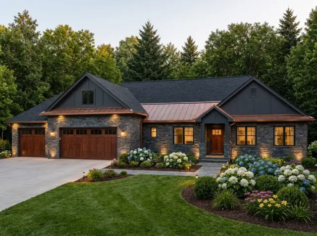 Craftsman Ranch House Plan with Bonus Room