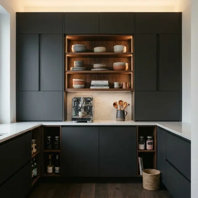 The Ultimate Moody Modern Pantry Design