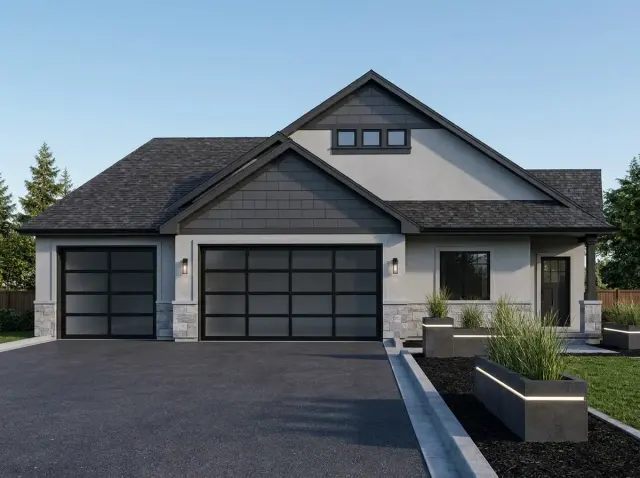 Modern Craftsman Ranch Plan with 3-Car Garage