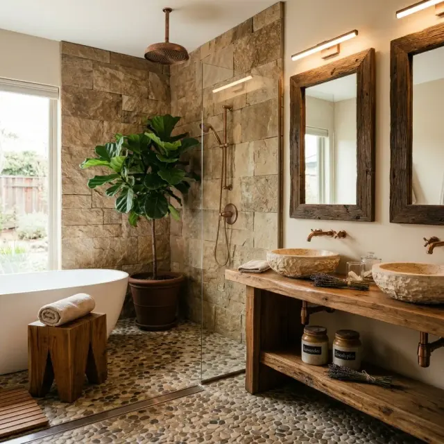 Ultimate Wet Room Inspiration: Rustic Meets Luxury